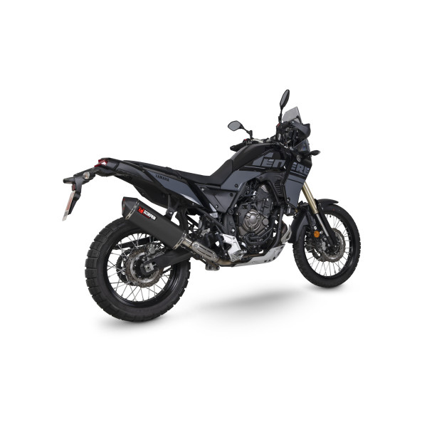 Scorpion Exhaust Yamaha Tenere 700 2021 - 2023 Serket Parallel Slip-on Black Ceramic Coated Sleeve